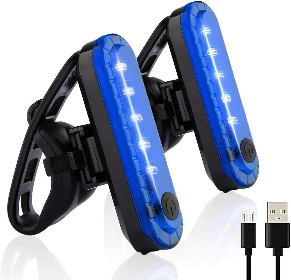 USB Rechargeable Bike Rear Light LED Bicycle Warning Lamp Cycling 330mah Safety Tail Light Battery Color Box 4 Hours