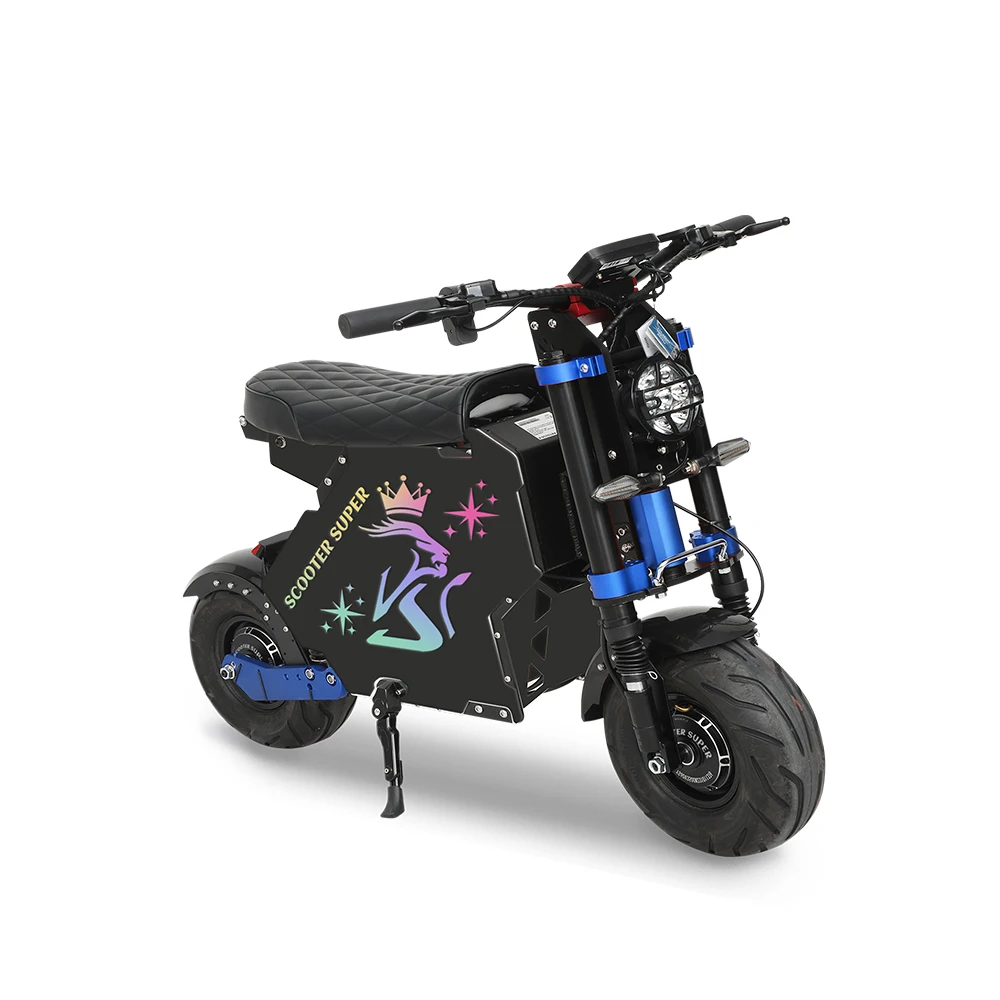 Dokma 14 Inch D-NOVA 52v 60v 72v moto E-scooter for Acrylic lighting customization electric scooter 40-100km/h