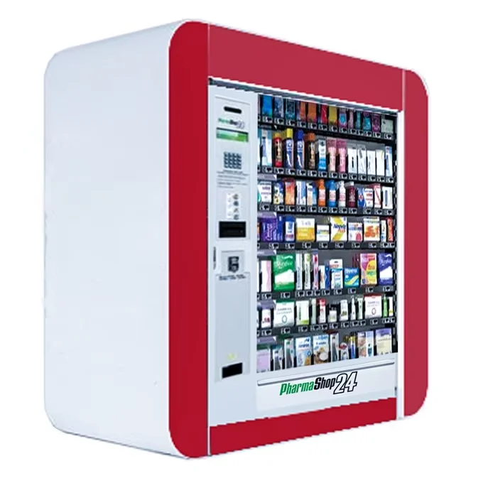24 hours Outdoor Vending Machine Waterproof Snack /Cold Drinking Vending Machine with QR Scanner