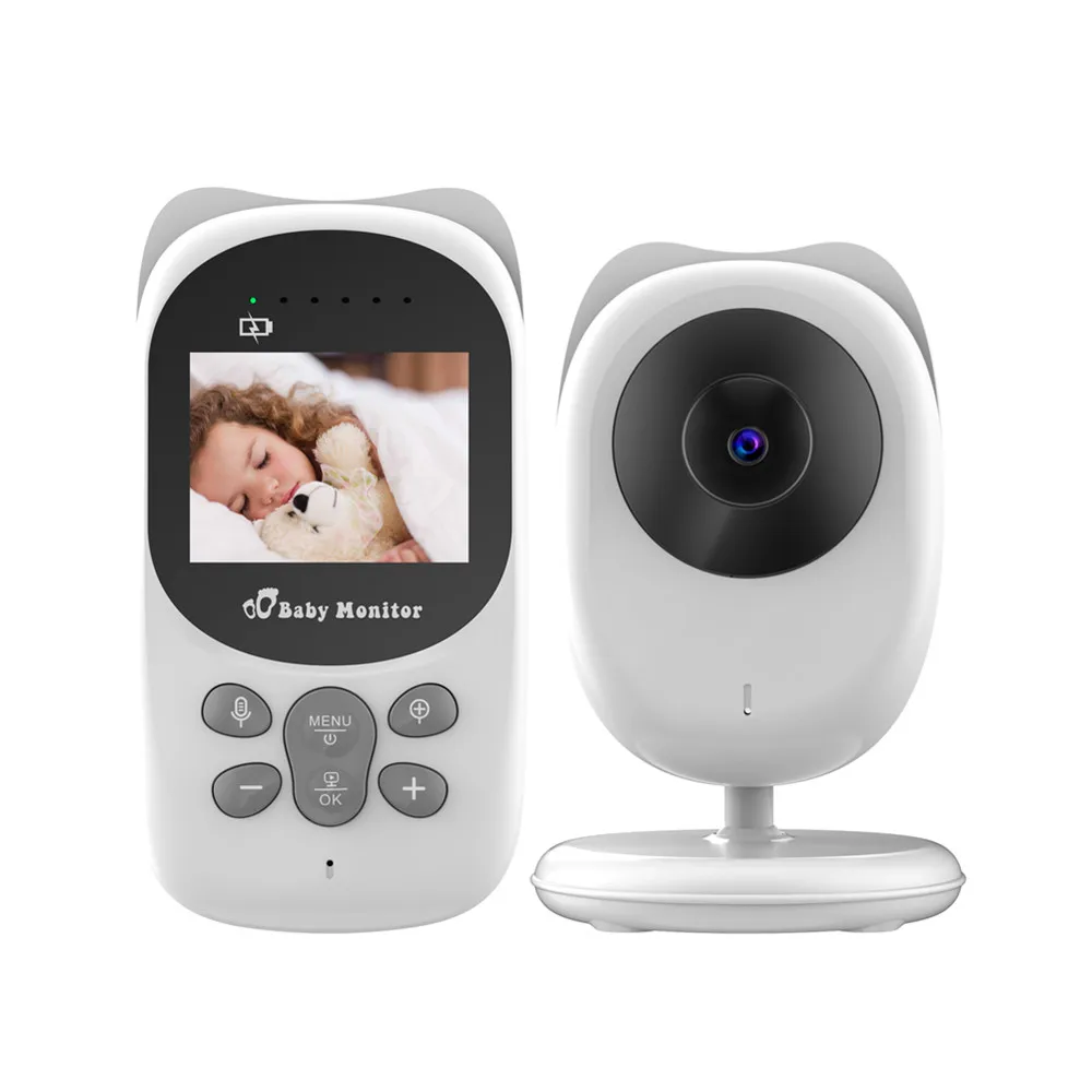 Wireless Camera Baby Monitor Night Vision Two-way Sleep Monitor 2.4 Inch LCD Display Temperature Detection Video Baby Monitor