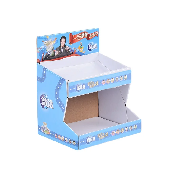 Customized Display Box Made of Colored Cardboard Paper Material for Supermarket Food Toys Drink Packing Item 1000pcs Accept CMYK