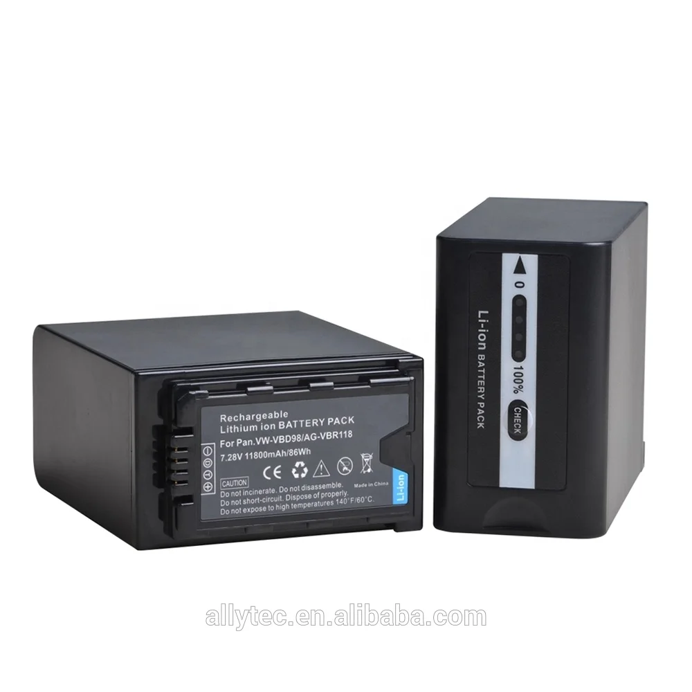 BATMAX 11800mAh VW VBD98  VW-VBD98  Battery for Panasonic AJ-PX280 PX285MC AG-HPX265MC HPX260MC PX270 PX298 MDH2 FC100 DVX200