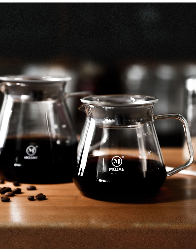 Special Hot Selling ethiopian Borosilicate 600ml Coffee Server Glass Coffee Tea Tools Pour Over Coffee Pot