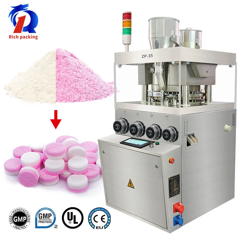 35 Sets Molds Automatic Pharmaceutical Pill Press Machine High Speed Intelligent Tablet Press Machine