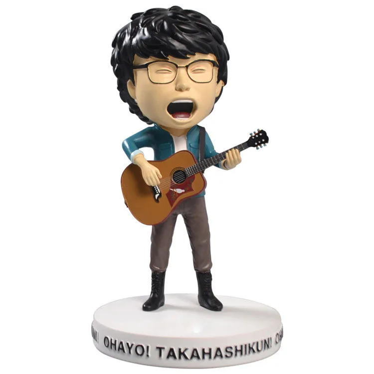 custom popular star modeling figure simulation guitar player character rock singer collection adornment resin takahashikun