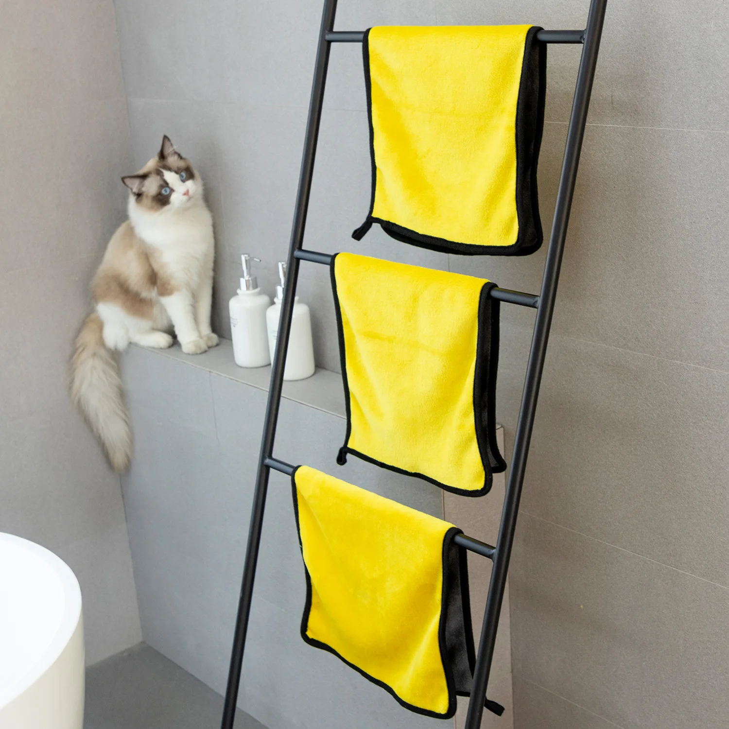 2022 Pet Towel Absorbent Pet Dog Cat Fast Drying Towel Large Pet Hair Drying Towel