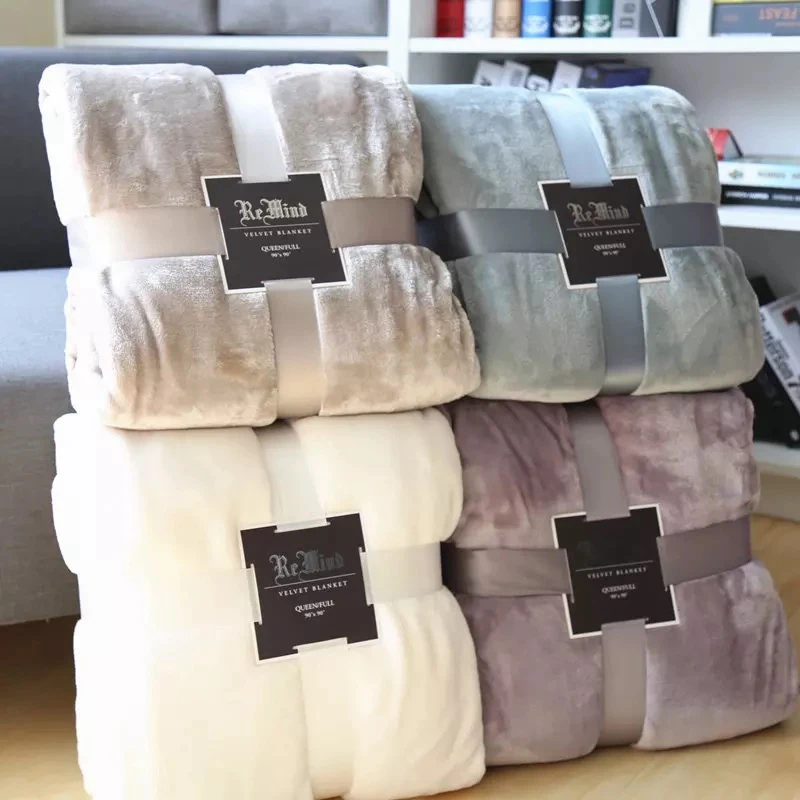 2022 Good Quality 100% Polyester Fleece Throw Blanket For Winter Bed Blankets Wholesale Flannel Blanket