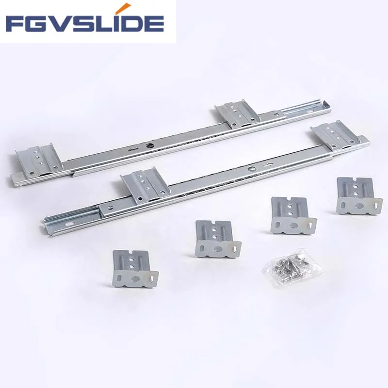 Cabinet Accessories Telescopic 27mm Full Extension Ball Bearing Drawer Slide For Drawer Rail