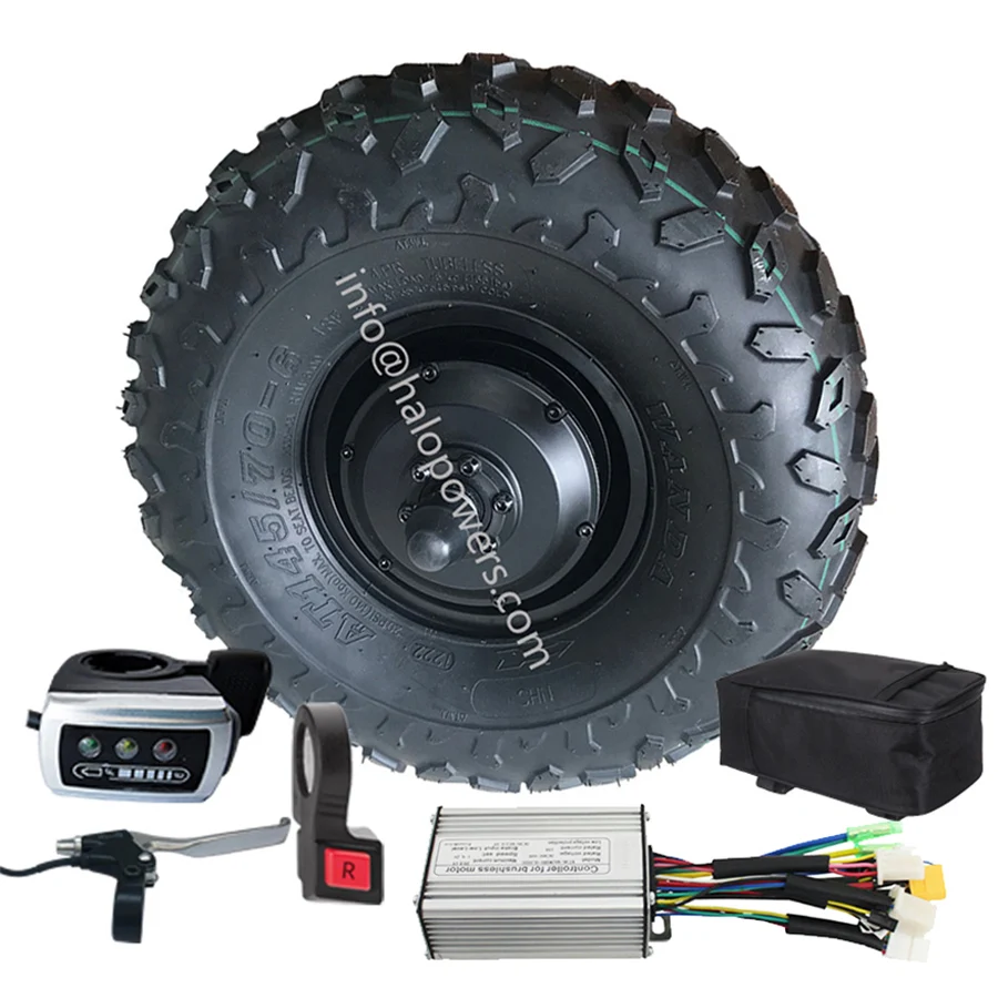 TOP powered 36v 48v 350w 145 14.5 inch motorized wheel barrow Electric Wheelbarrow Gear dc hub motor kit conversion trolley cart