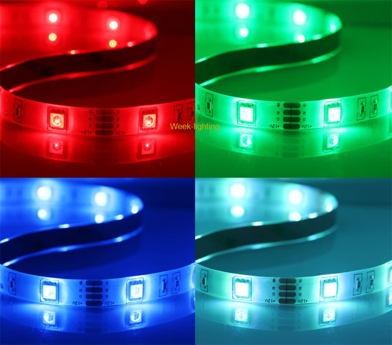 Светодиодная лента RGB с дистанционным управлением для спальни SMD 5050 12 В изменение цвета