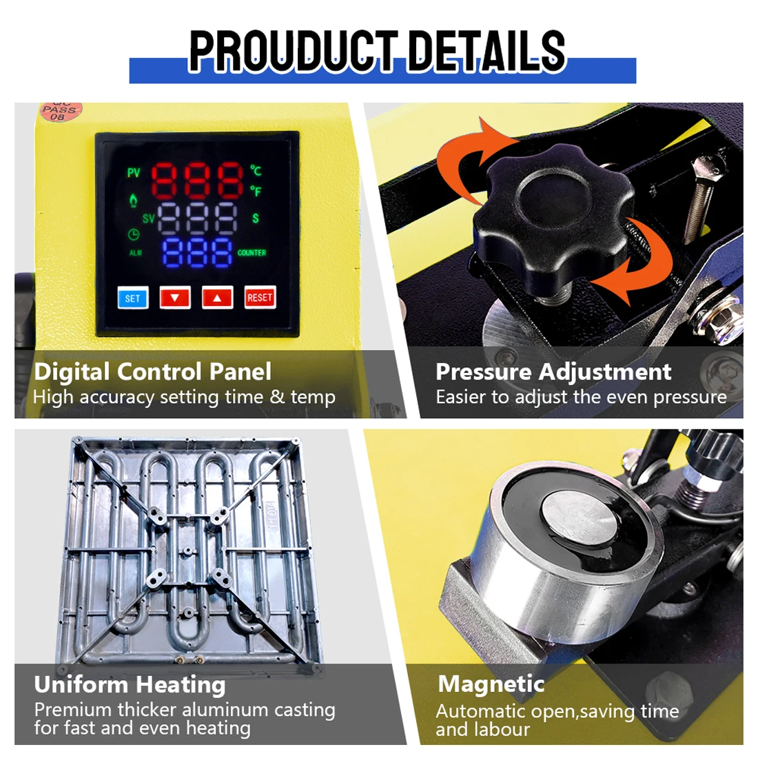 Xingyan Auto Open Magnetic 16x20 Slide Out Sublimation T Shirt Transfer 40x50cm Semi-automatic Heat Press Machine With Drawer