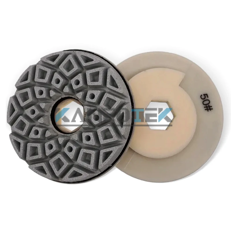 KANEOTEK 7-Step Diamond Snail Lock Edge Polishing Pads For Granite Marble Limestone Quartz Engineer Terrazzo Stone