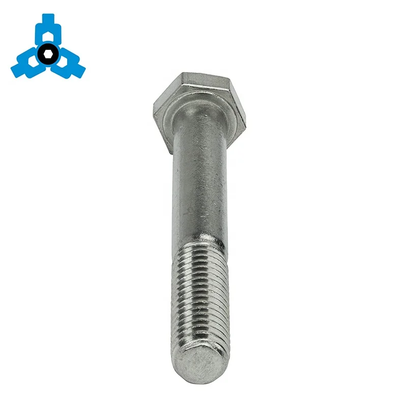 DIN931 Hex Head Bolt Stainless Steel Half Thread OEM Stock Support