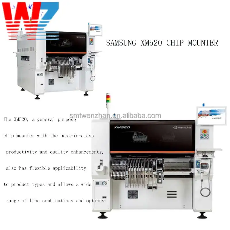 SMT PCB сборочная линия Высокоскоростная Машина SAMSUNG Hanwha HM520 HS