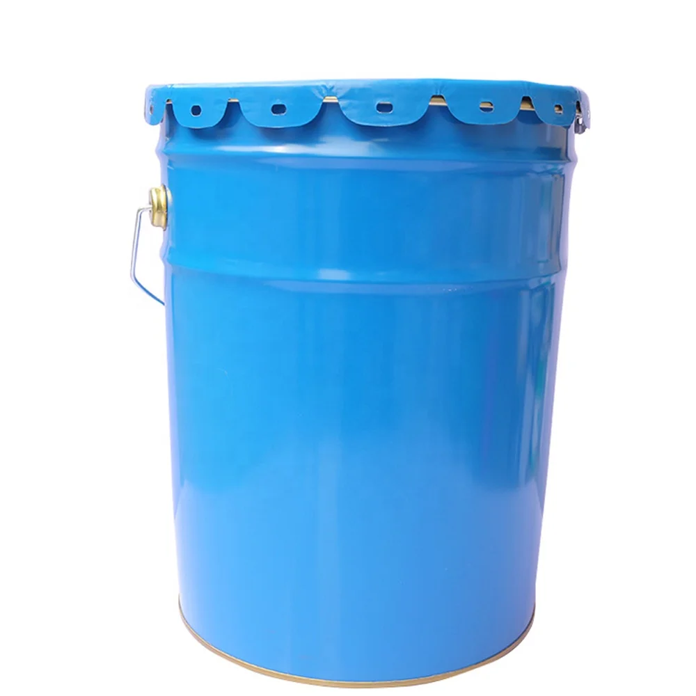 Custom printing paint solvent chemical 4 gallon 5 gallon 6 gallon 7 gallon empty metal buckets pails drums barrels containers