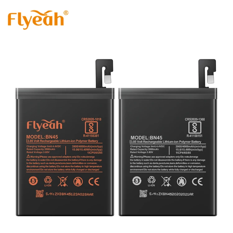 Factory direct sales original replacement smart mobile phones 4000mAh battery BN45 for Redmi Note 5 pro