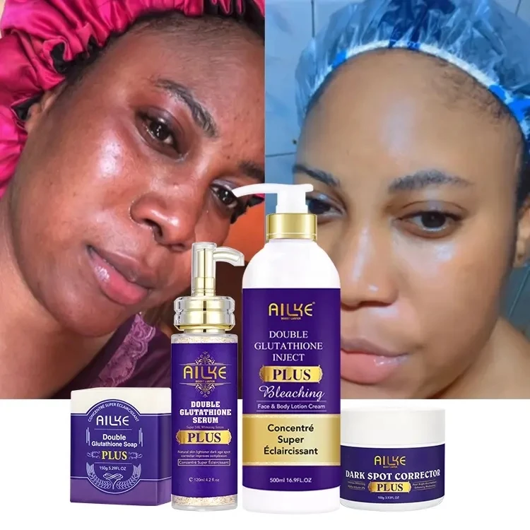 Natural Organic Good Products 2024 Private Label Niacinamide Vegan Face Brightening Skin Care Set (New) for Dark