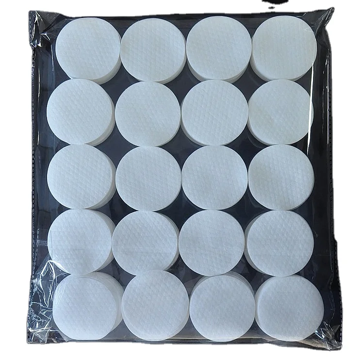 New Arrival Organic Size 5.5cm Round Cotton Pad 80gsm Facial Thin Makeup Remover Pads