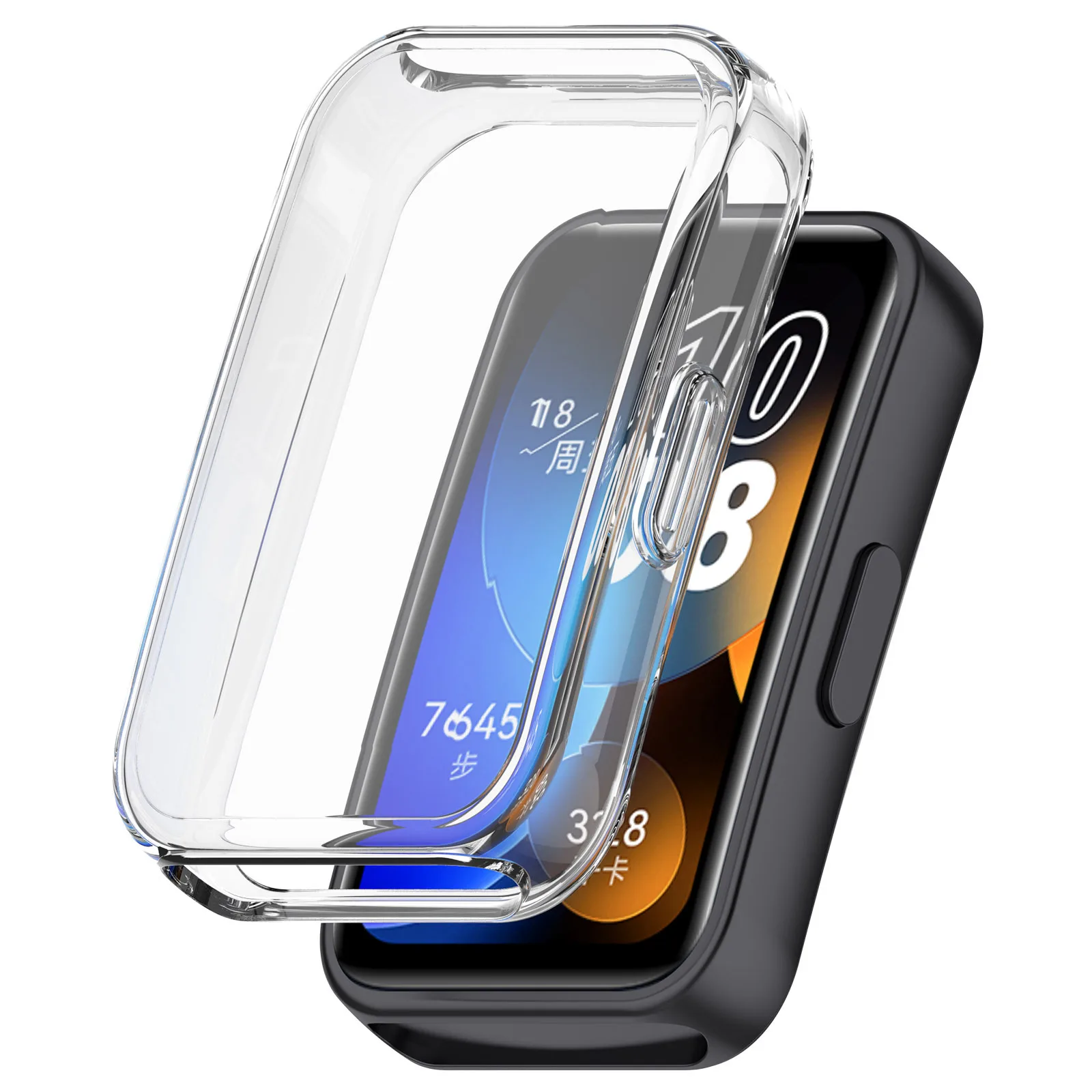 ТПУ + стекло Full HD защитный чехол мягкий для Huawei Band 8/9