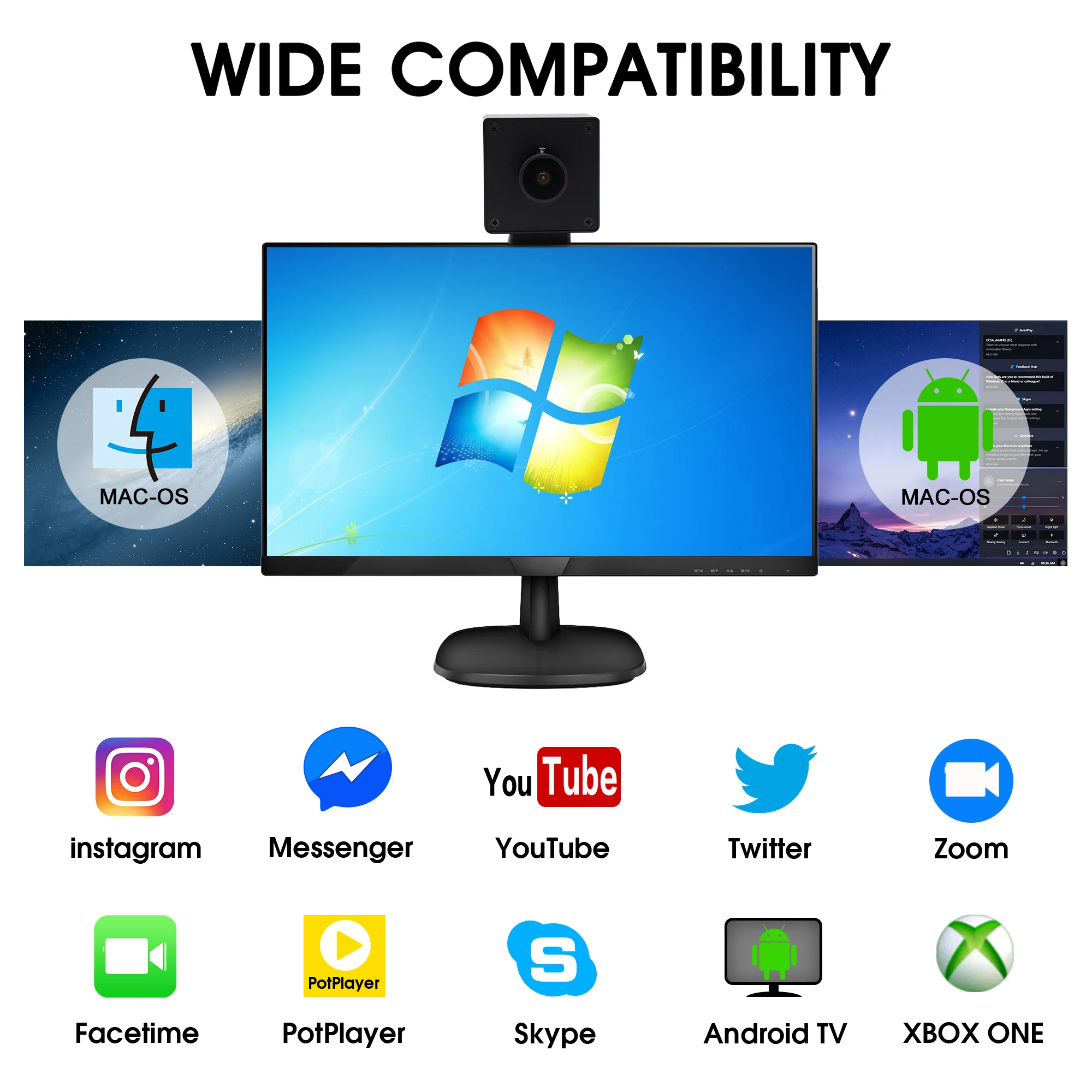 ELP UHD 4K Mini Sony IMX317 CMOS Sensor Webcam 2160P 30fps Wide Angle170 Degree Fisheye USB Camera for KIOSK  ROBOT Virtual Game