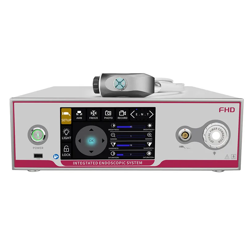 FHD(HD)Integrated Medical Endoscopy System with Dual-in-one Light Source and Video