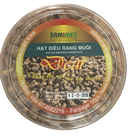 
OEM packing roasted and healthy foods CASHEW HUSK 