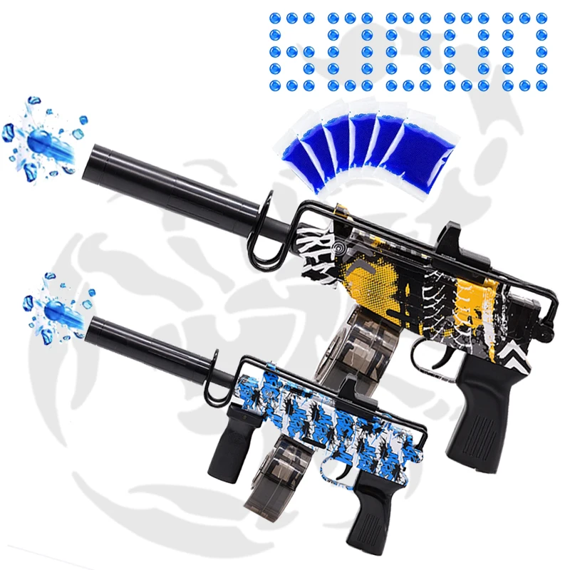 2022 Amazon Hot Sell Customized Skin 60000 Gel Beads Electronic Scorpion Pistol Gel Ball Blaster  Splatter Ball Toys