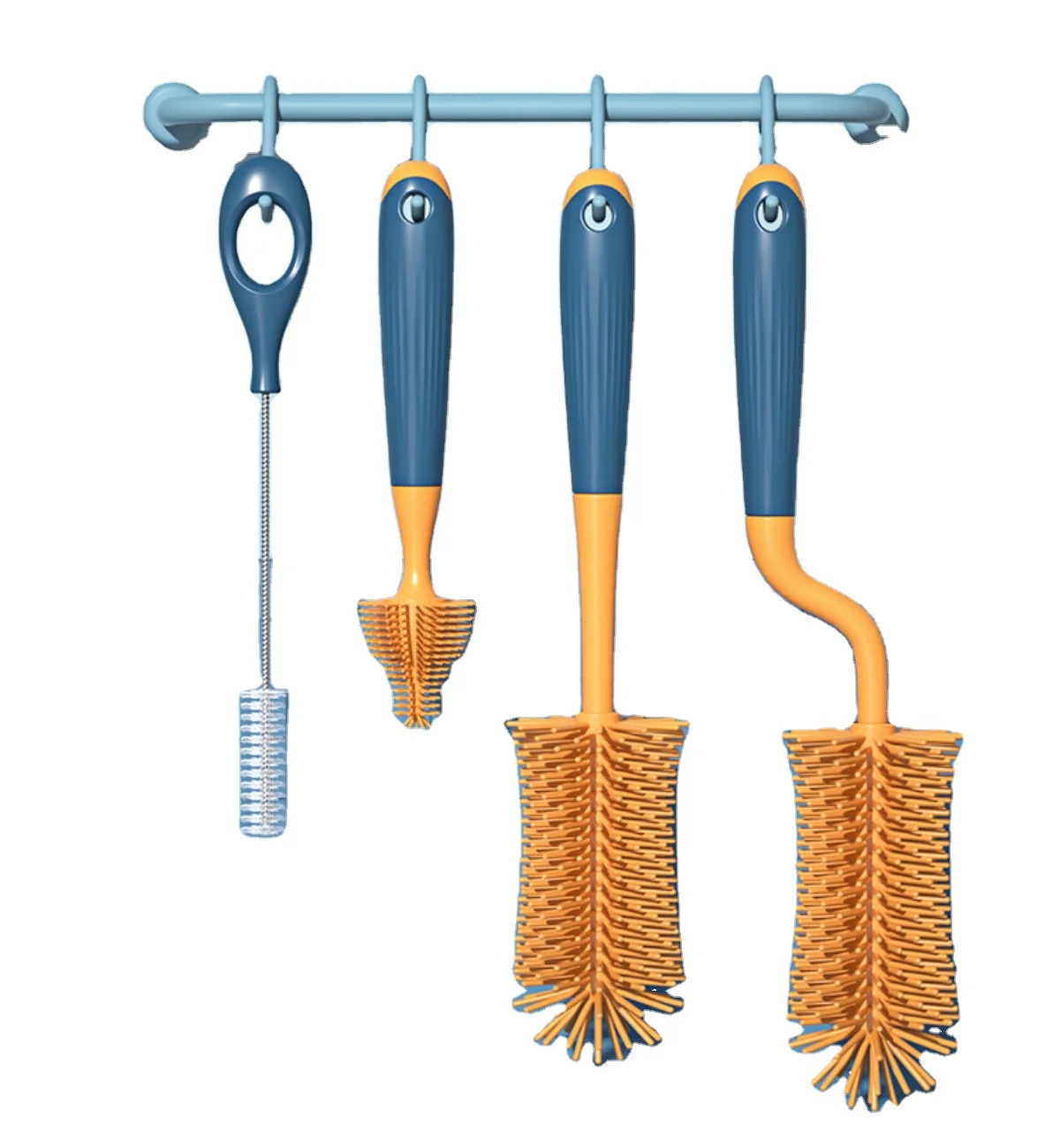 Silicone Cleaning Brush Bottle Brush Cleaner Reusable Cleaning Brush for MILK Pump Milk Storage Bags, All-Round Cleaning