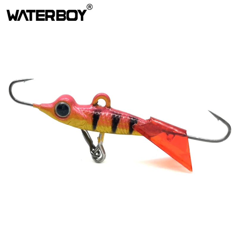 WATERBOY Jig Bait Fishing Hooks 3D Fish eyes Lead Hard Jigging Lure 3.8cm 5g Balancer Winter Ice Fishing Lure