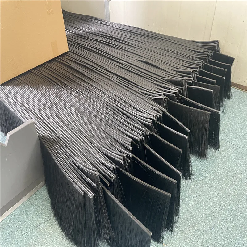 CMX soft base seal brush strip soft black nylon silk brush