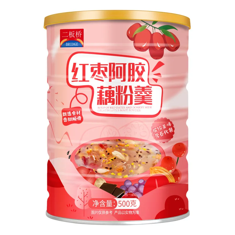 Красные желатиновые орехи и порошок корня лотоса в сочетании с подлинными беременными