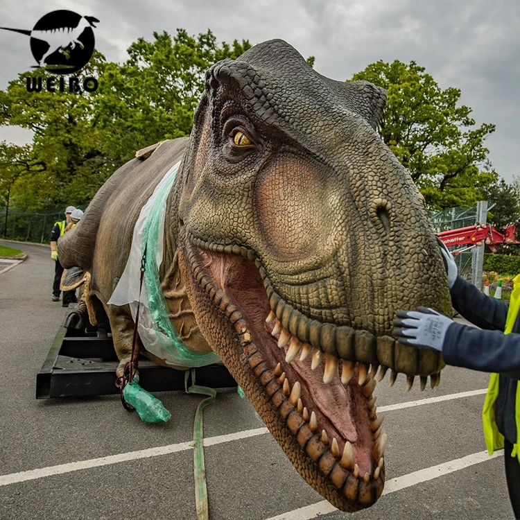 3d movie moving t-rex animatronc dinosaur