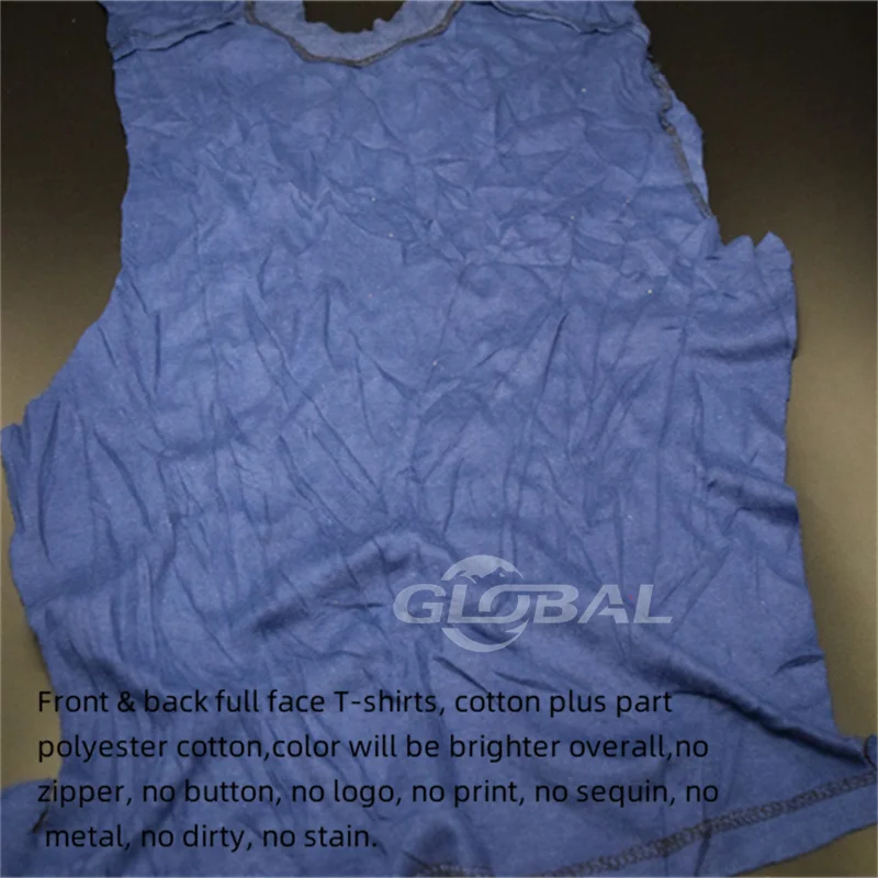 Textile Waste Recycling cloth scraps shop cleaning mixed color industrial cleaning rags 100% cotton t shirt rags