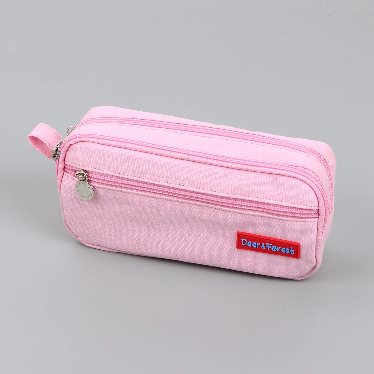 Eco Cotton pencil Bag Customized Canvas pencil case for girls students pencil case with compartments Pen pouch stationery Bag