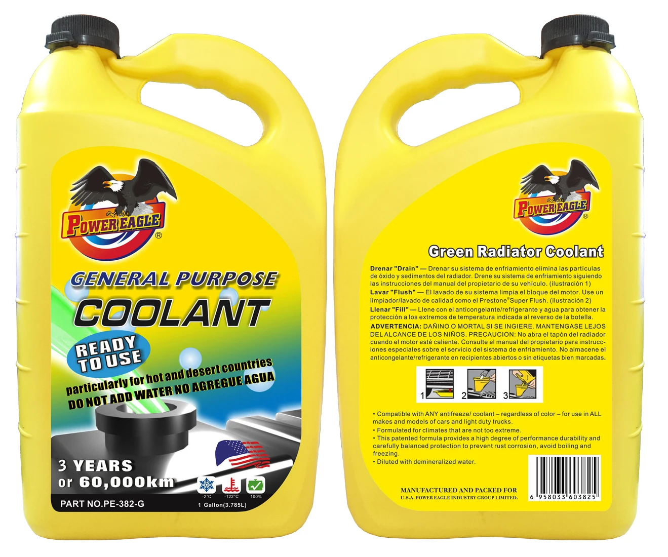 4l Anti rust Concentrated Radiator Coolant Fluid Antifreeze Coolant Wholesale