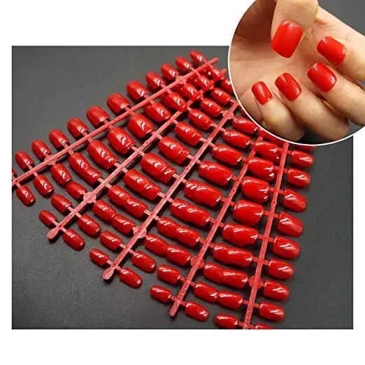 Amazon Hot Sale Various Designs Colorful Newest Nail tip ABS Artificial Nails False Nail Tips
