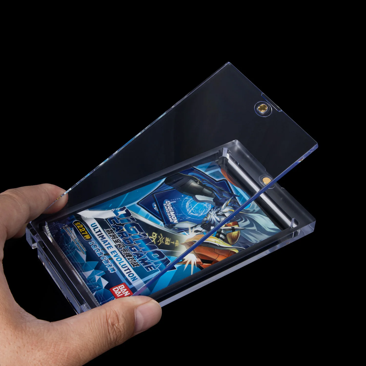35pt Wholesale One Touch 100% UV Protection Magnetic Card Holder 35pt Trading Sports Baseball PTCG Card Holder Case