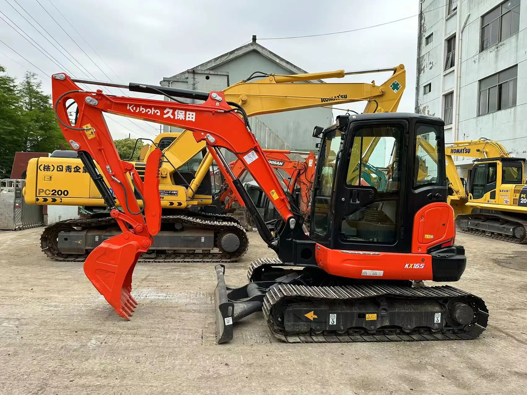 Japan Kubota подержанный экскаватор KX165-5 оригинальный Подержанный гидравлический гусеничный U30 KX155 строительная техника хорошее