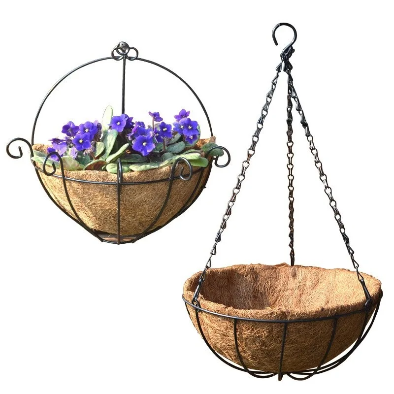 new design degradable round seeding Germination Coconut Coir Pots Coco Baskets for Plants