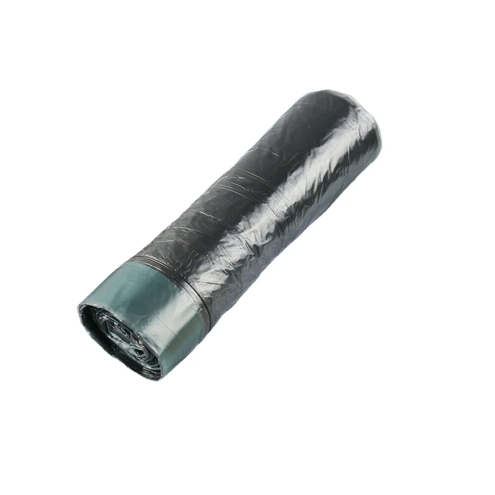 30 gallons bulk customized black drawstring plastic compostable Garbage  Liners trash can Bags on roll for home