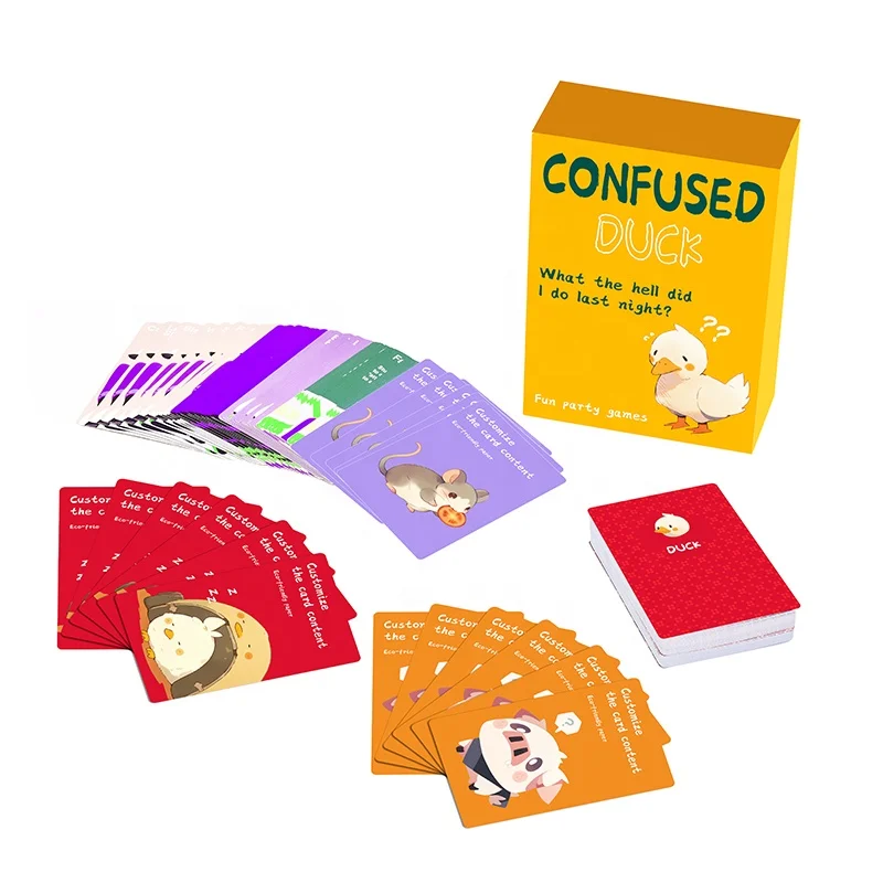 Factory CUSTOM CARD interactive board game sets including a full set of game cards and accessories