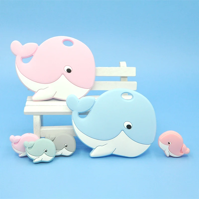 Wholesale Baby Shower Gift BPA Free Approved Silicone Teether With Whale Shape
