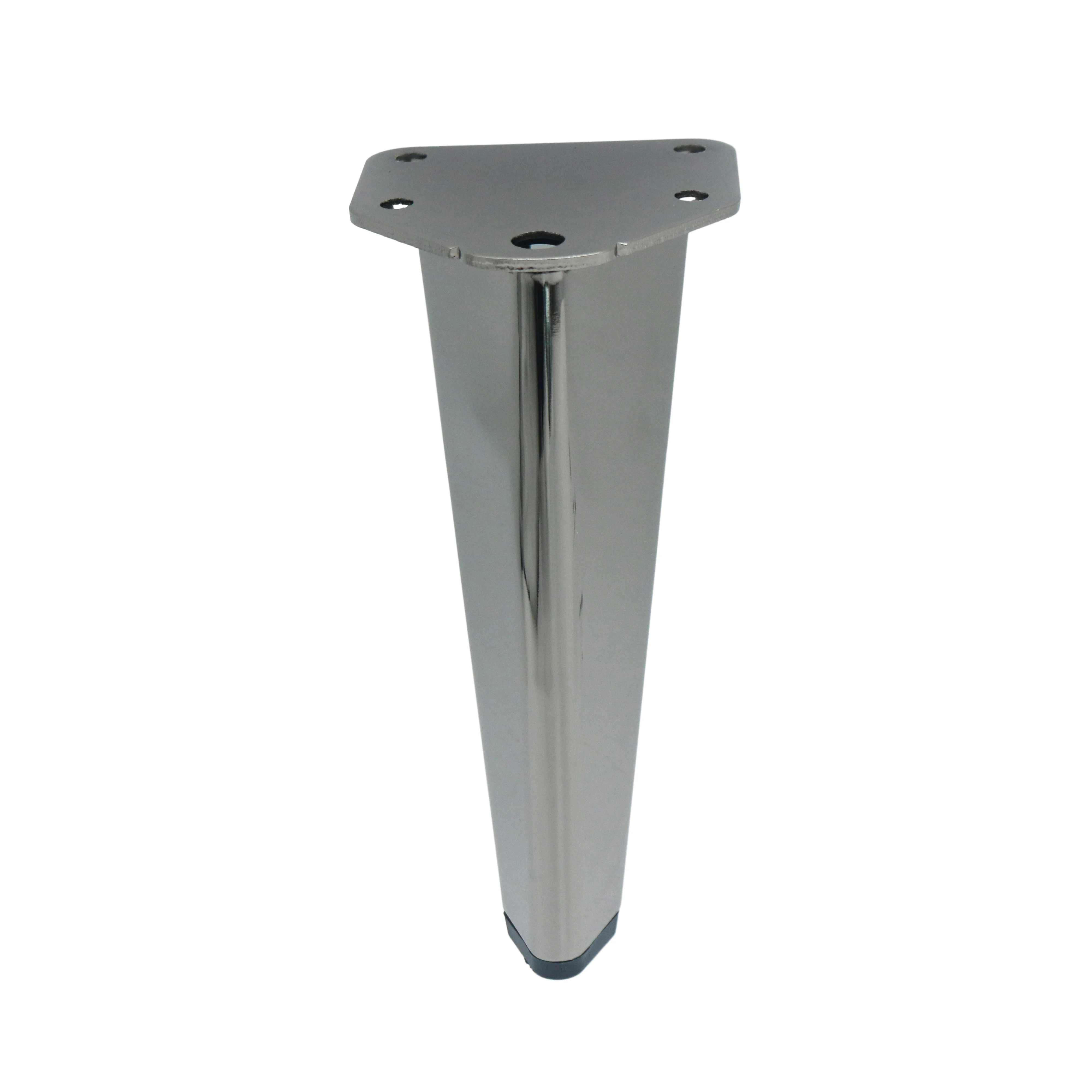 Wholesale Stainless Steel Chrome Triangle Fork Components Metal Fittings Sofa Table Legs Furniture Accessories Hardware