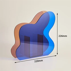 Nordic colorful Acrylic Vase Sun Dawn Minimalist Geometric Art Vase Vases For Home Decor Desktop Flower Arrangement Decoration