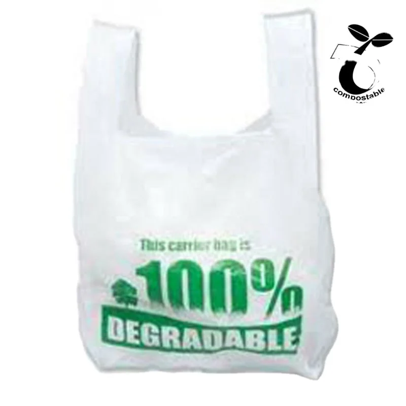 Factory cost price Biodegradable plastic T-shirt bag