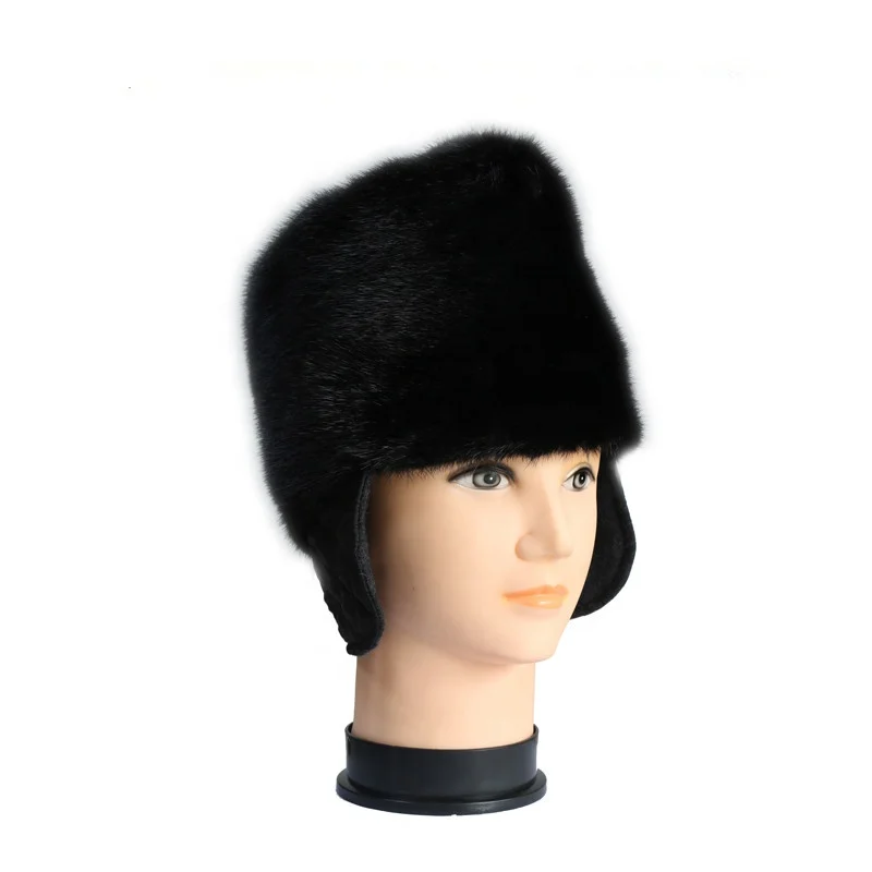China factory wholesale Kippah hat Real Mink Fur Diplomat Hat