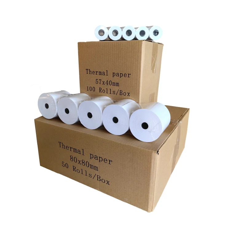Factory high quality 57*30 cash register paper thermal paper till roll