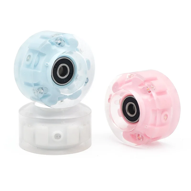 58*32mm Six light double row roller skates light up wheels Roller skates flash wheels rink indoor and outdoor
