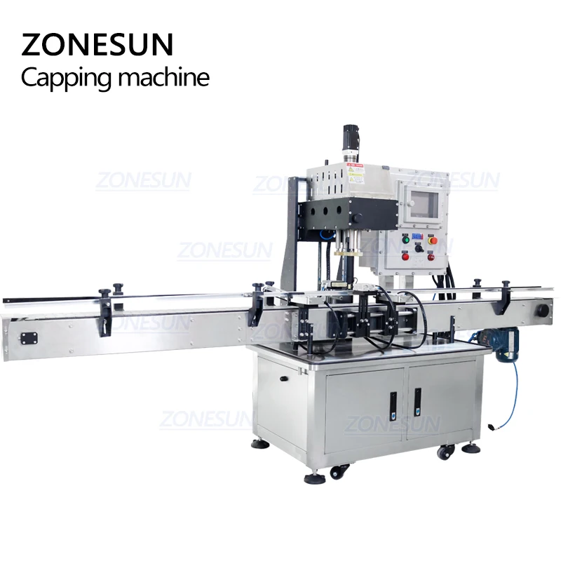 ZONESUN ZS-VTCM1 усовершенствованная от взрыва эфирные масла банка брызг Автоматическая круглая бутылка винт укупорочные
