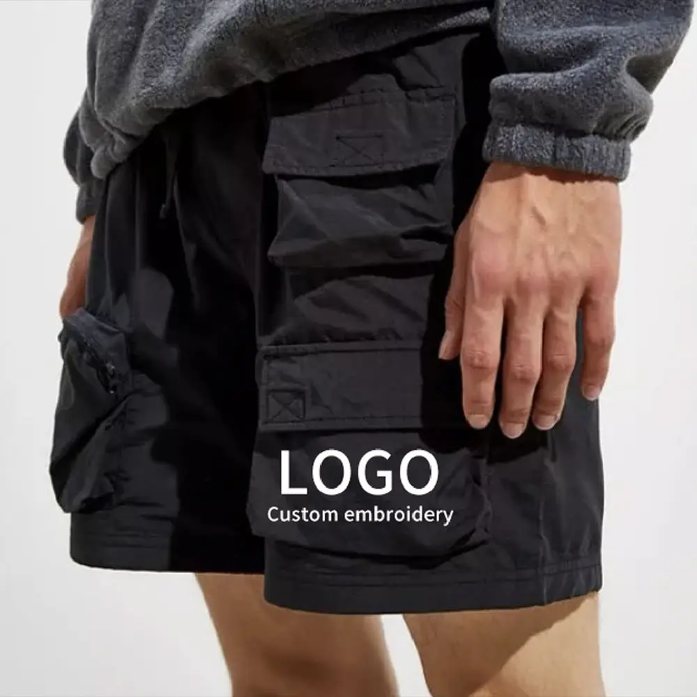 2023 Summer New Style Utility Cargo Shorts Men Half Pants Shorts With Pocket Fashion Unisex Custom Nylon Cargo Shorts For Men